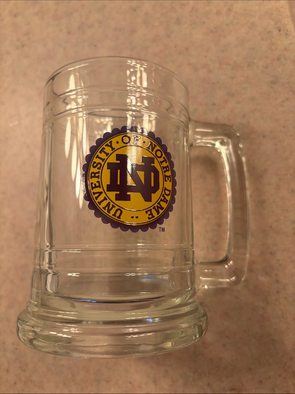Vintage! Y2K University of Notre Dame Beer Stein. Never used.